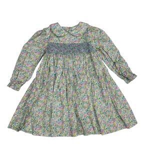 NWT Little English Size 4 Green Gables Smocked Charlotte Dress
